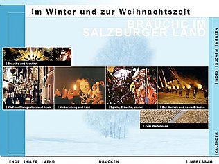 CD-ROM Bräuche im Salzburger Land. Im Winter und zur Weihnachtszeit. © interact!multimedia